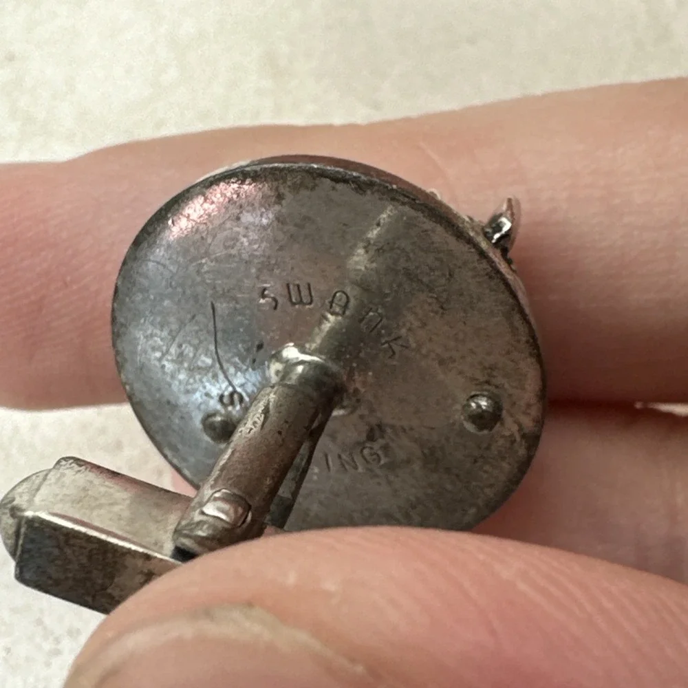 Vintage Horse Head Swank Sterling Cuff Links Western Stamped